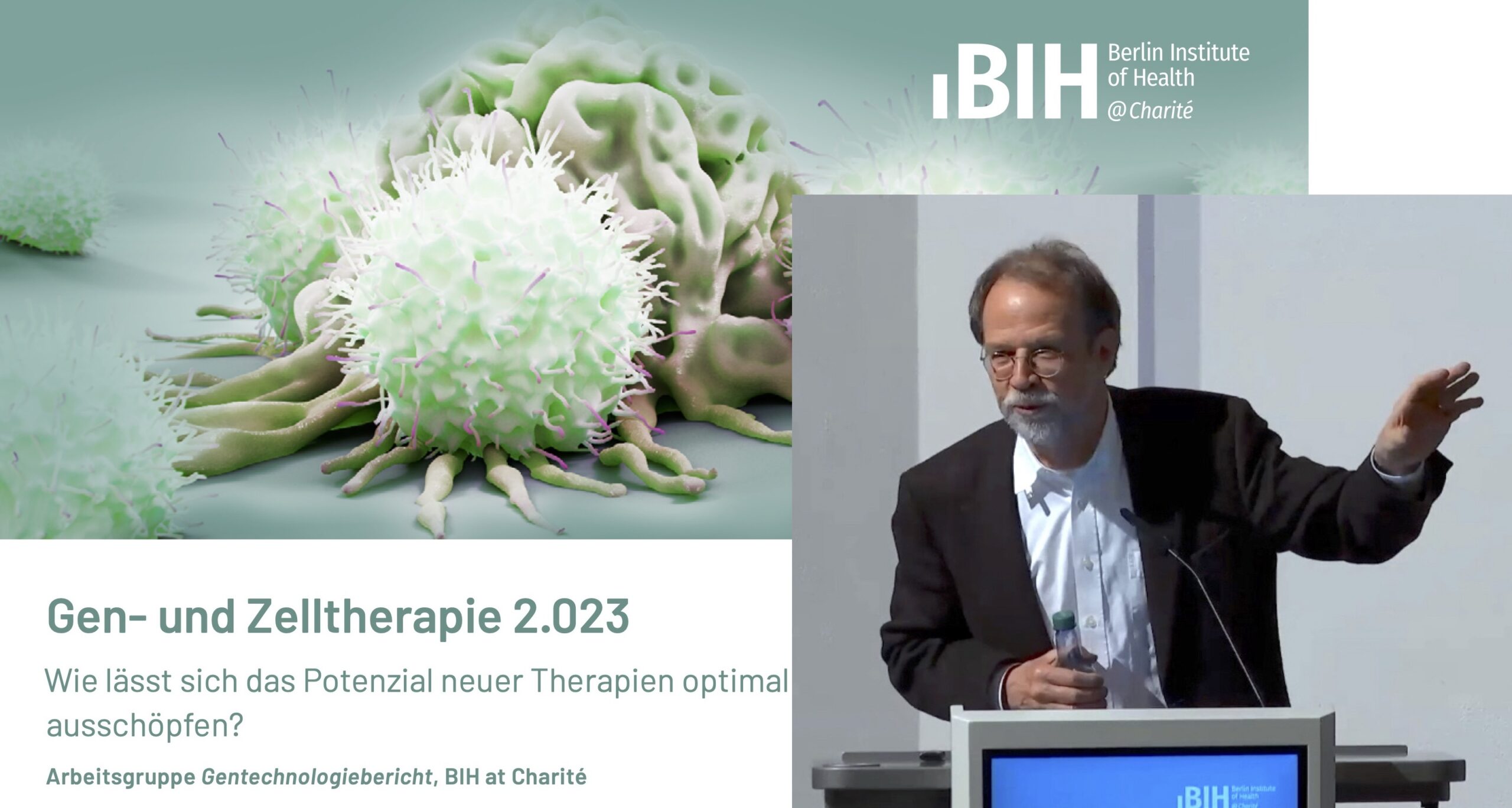 Martin Zenke talks to the public about stem cell-based therapies